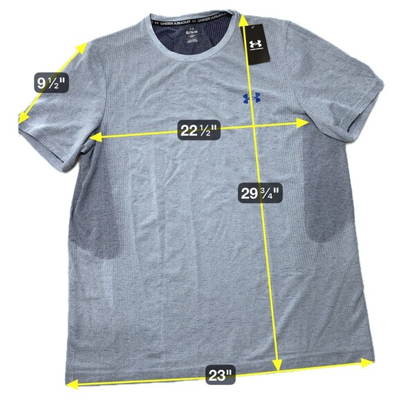 Under Armour Training Jersey Mens XL Vanish Seamless Blue 1382801 465 - Picture 2 of 8